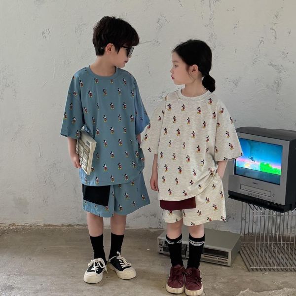 滿版米奇印花兩件式套裝 