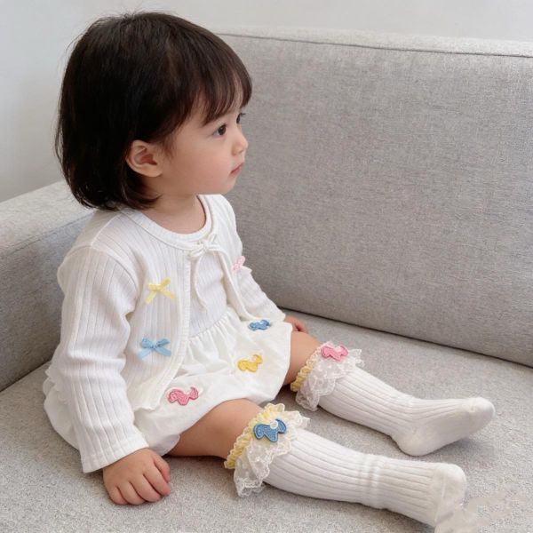 蝴蝶結外套+小馬刺繡連身裙 
