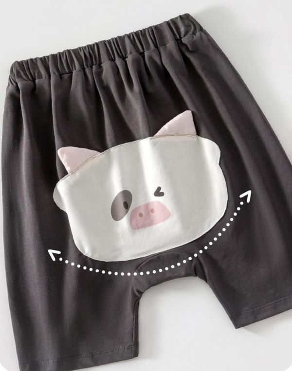 可愛動物透氣大PP短褲 