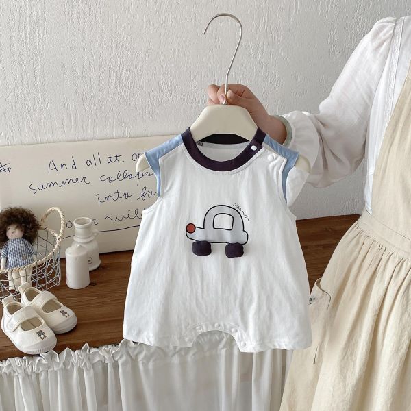 可愛噗噗汽車簡約連身裝 