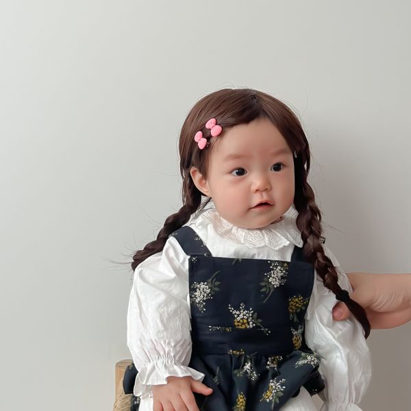 小清新麻花辮子假髮帽 