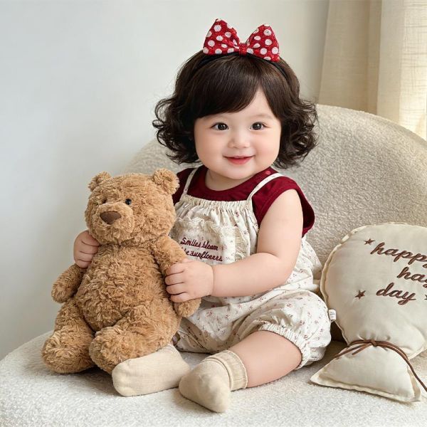 酒紅背心+田園碎花吊帶套裝 