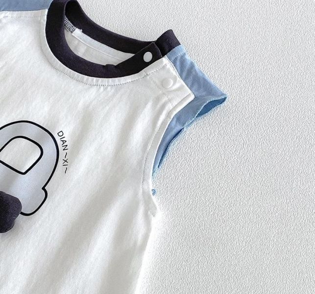 可愛噗噗汽車簡約連身裝 