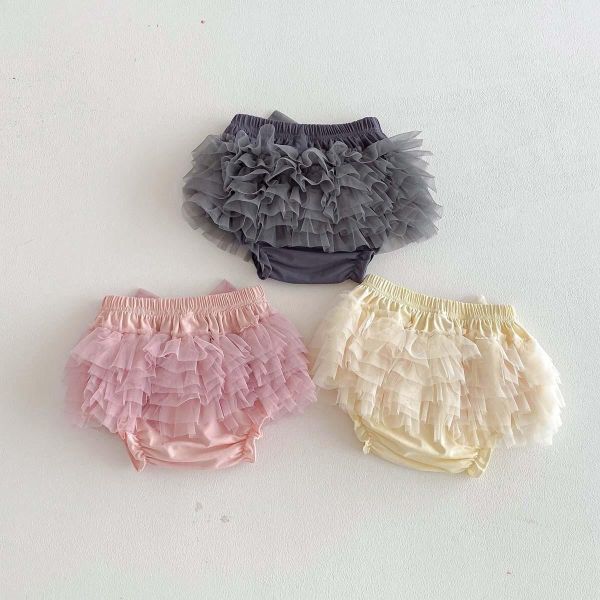 可愛大蝴蝶結網紗包屁褲裙 