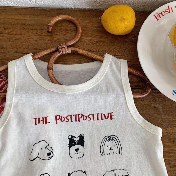 可愛狗狗印花夏季背心 