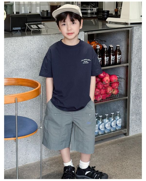 日系衝浪字母印花T恤上衣 