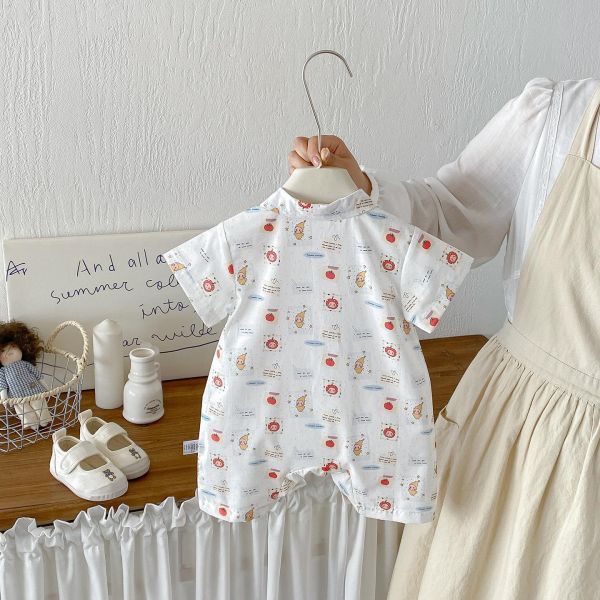 立體星星領帶襯衫連身裝 