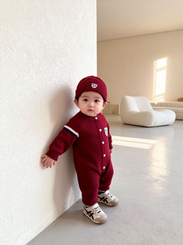 『現貨80cm』狗狗布標開釦連身裝+帽 