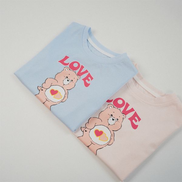 親子款-Love小熊印花素色上衣 