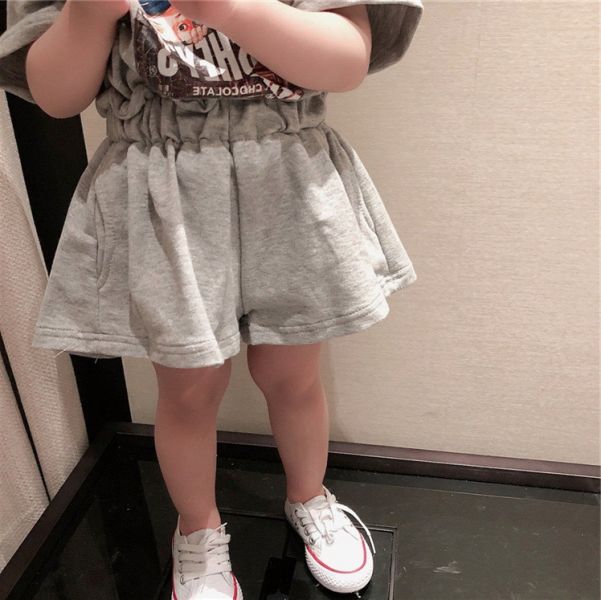 美式印花素色休閒套裝 
