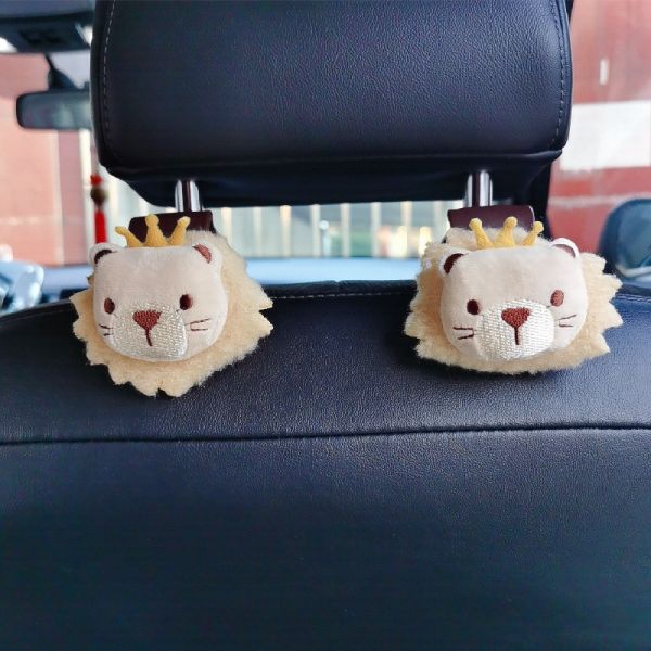 可愛小熊/兔子/獅子車用椅背掛鉤 