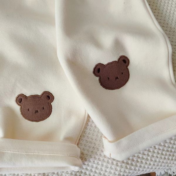 小熊刺繡兩件式套裝 