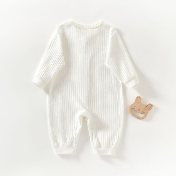 新生兒兔子布標極簡開釦連身裝(9款) 