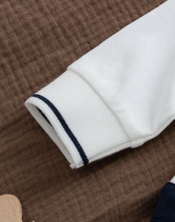 新生兒純棉假兩件紳士寶寶連身裝 