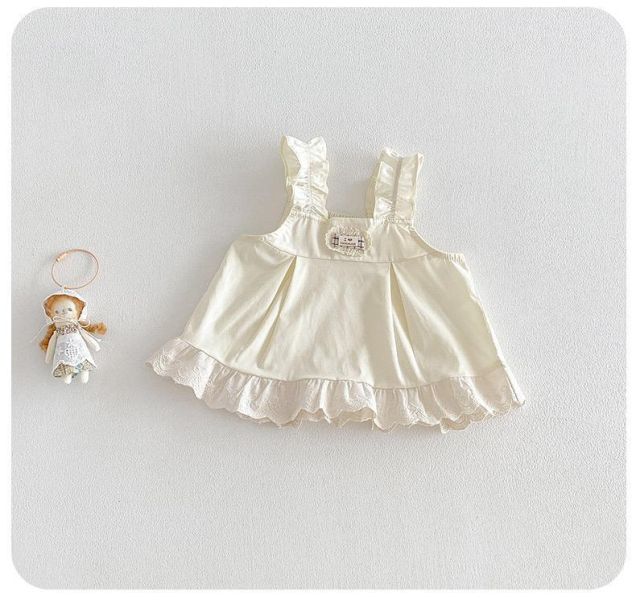 氣質花邊蕾絲拼接背心兩件式套裝 