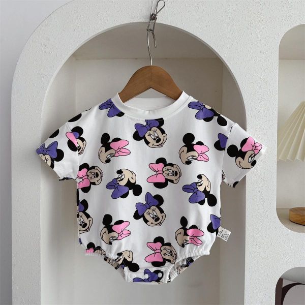 滿版米妮可愛印花包屁衣 