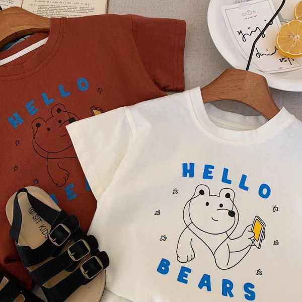 Hello bear純棉T恤上衣 