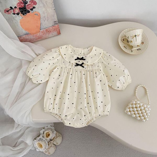 蝴蝶結娃娃領包屁衣 