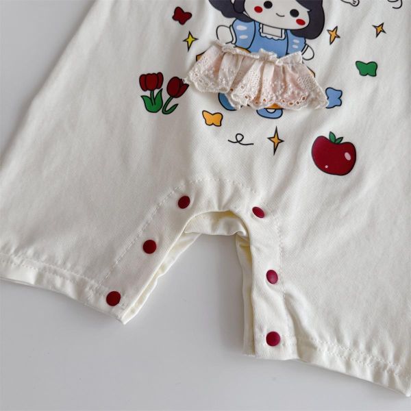 可愛白雪公主印花連身裝 