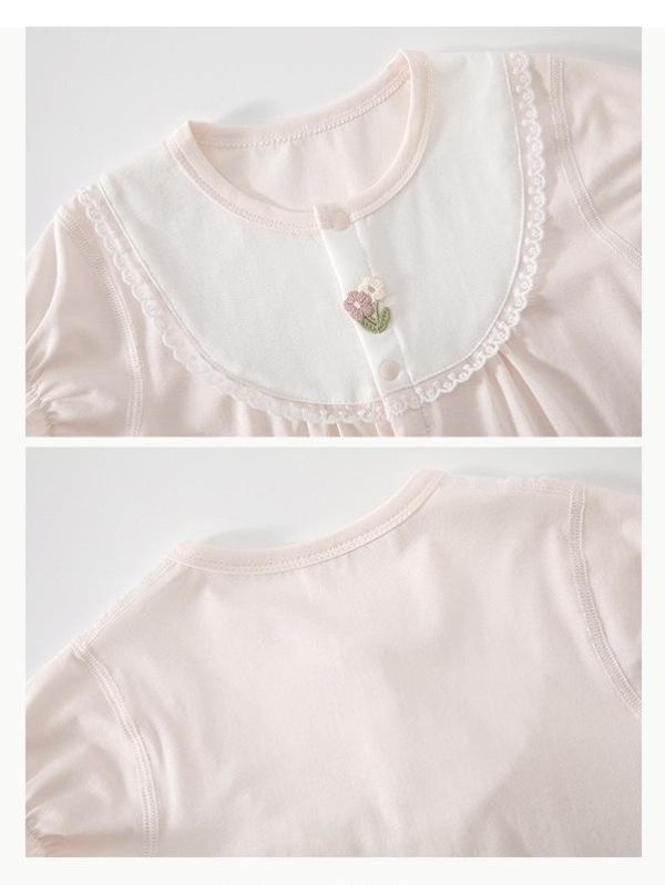 夏季超萌假圍兜開釦連身裝(2色) 