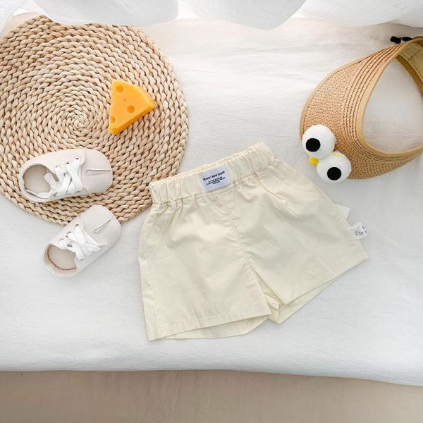 百搭素色寬鬆緊休閒短褲(3色) 