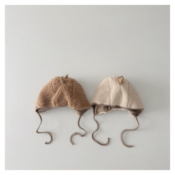 恐龍造型毛絨包頭護耳帽 