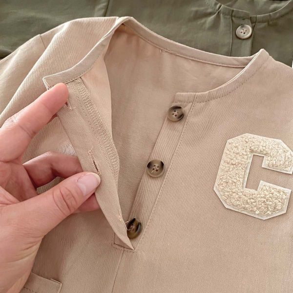 立體C字母連身工作服(含帽) 