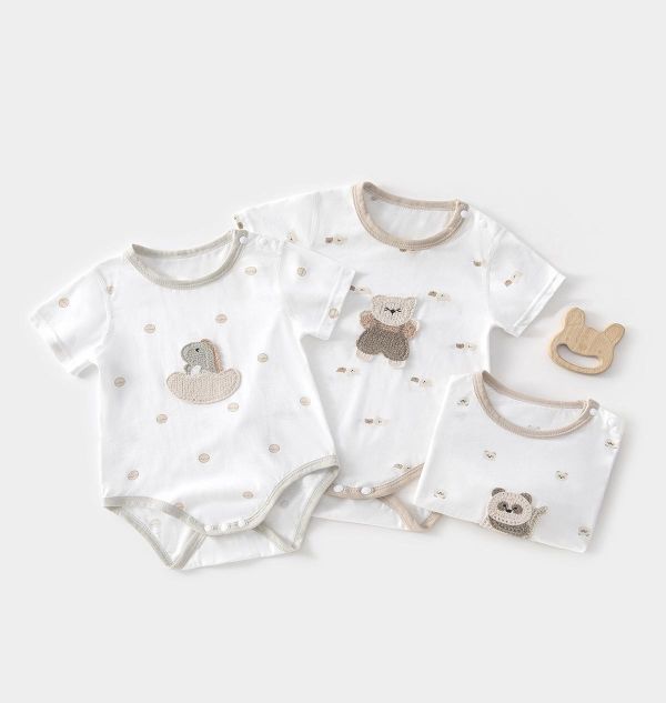 新生兒男女童夏季純棉包屁衣(6款） 