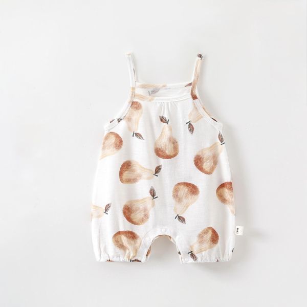 牛奶棉薄款彈力細肩連身裝 