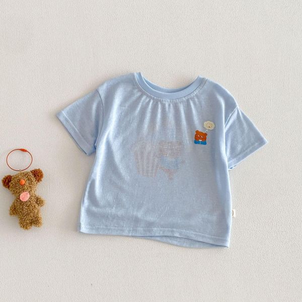 夏季薄款卡通印花T恤上衣 