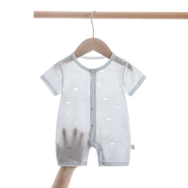 新生兒夏季超薄短袖連身裝 