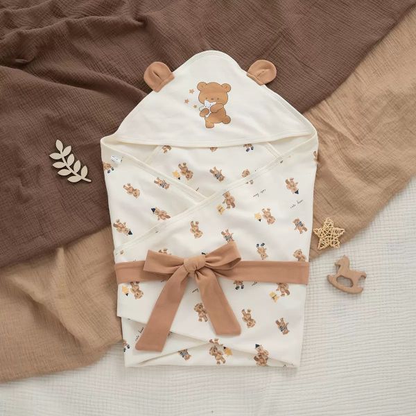 新生兒純棉外出包巾/蓋毯/浴巾 