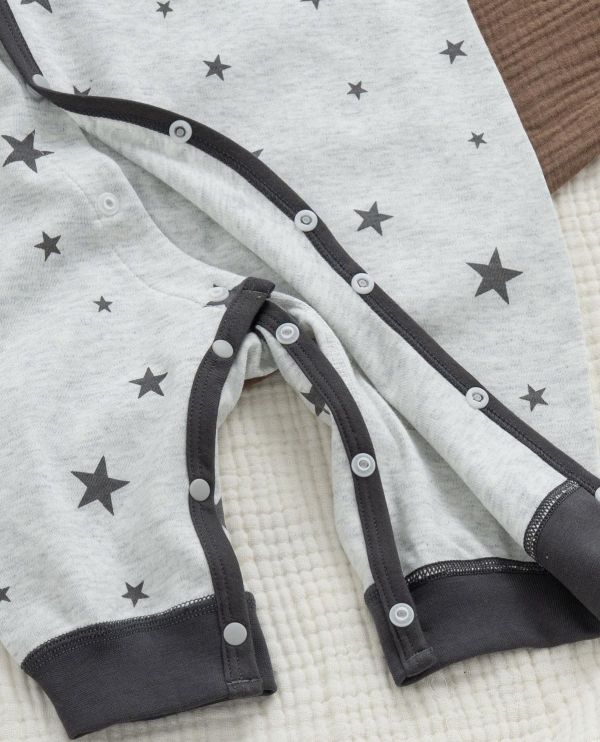 新生兒純棉星星四季連身裝 