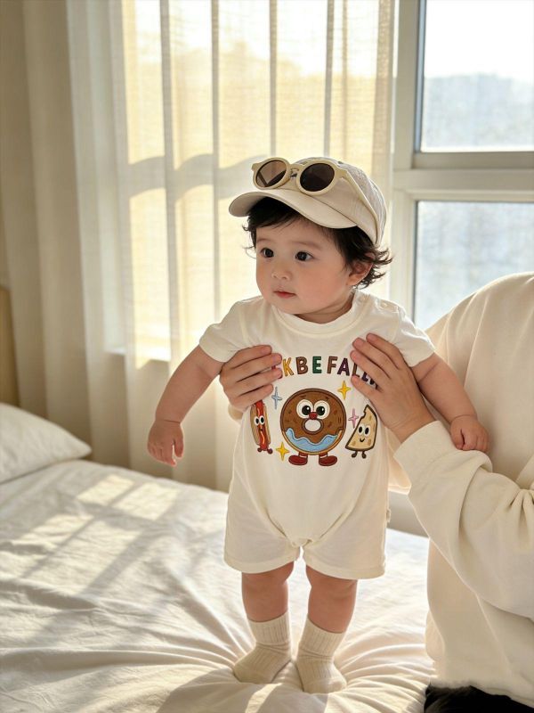 可愛甜甜圈披薩熱狗連身裝 