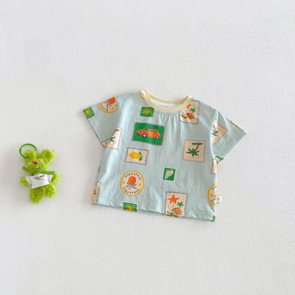 可愛童趣印花T恤上衣 