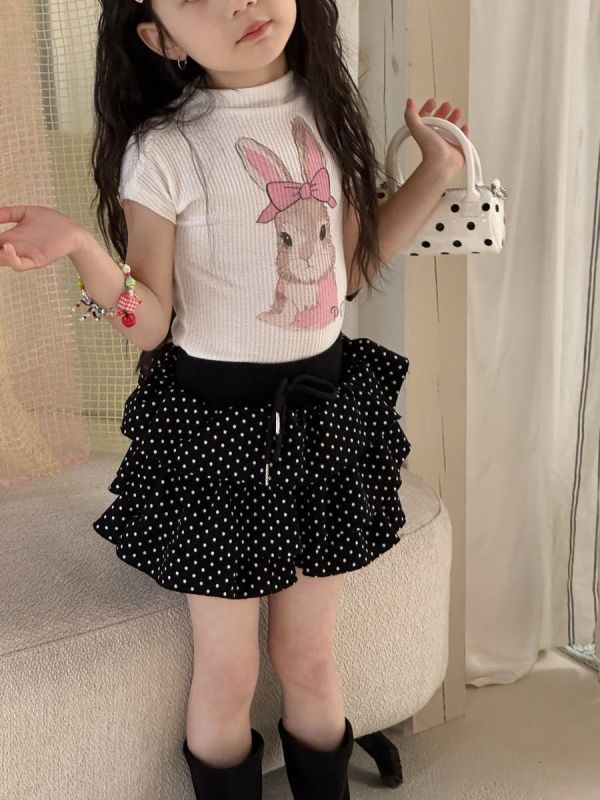 可愛動物印花螺紋彈力背心(3色) 