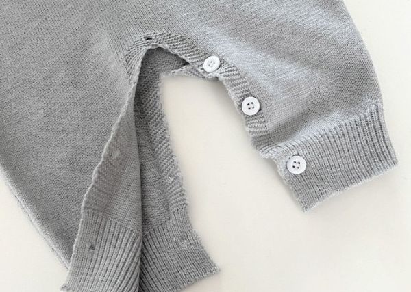 海軍風條紋/素色針織連身裝 