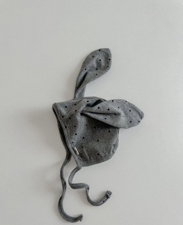 可愛兔耳朵點點造型護耳帽 