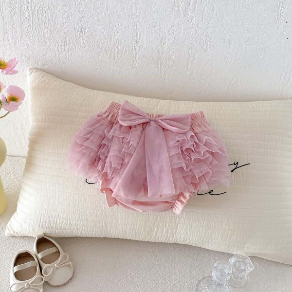 可愛大蝴蝶結網紗包屁褲裙 