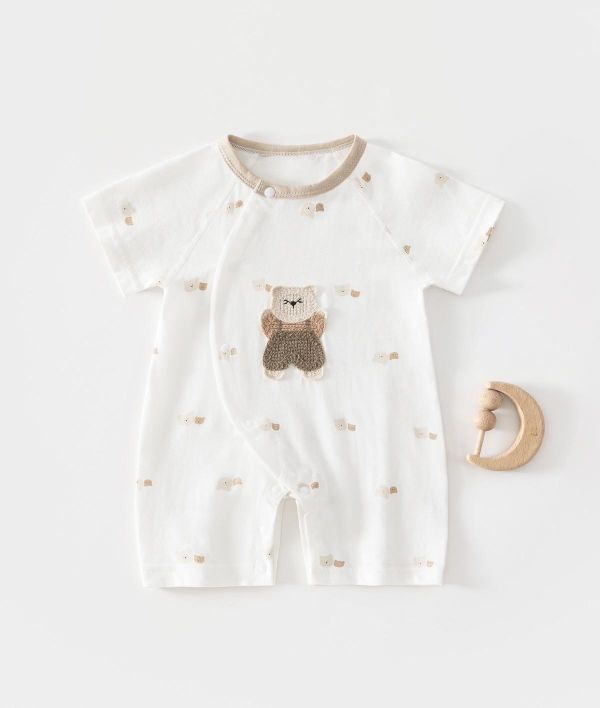 新生兒男女童夏季純棉側開連身裝(6款) 