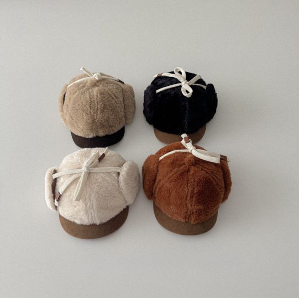 加厚保暖護耳綁繩棒球帽 