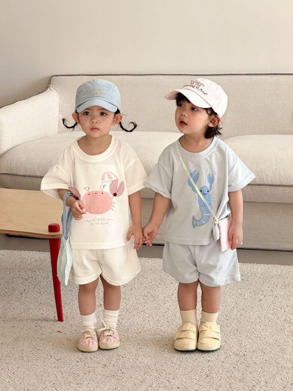 運動風超萌印花兩件式套裝 