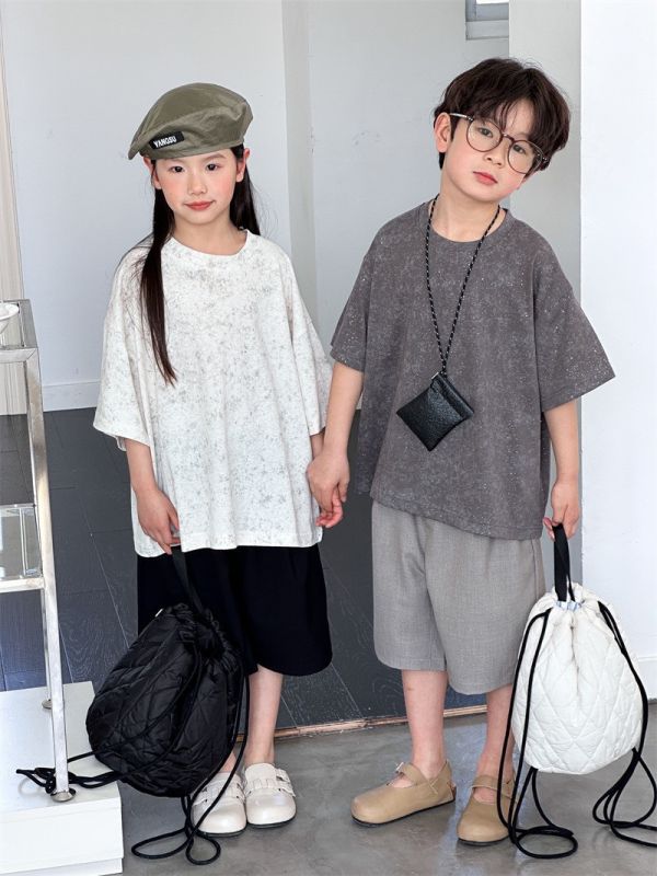 滿天星亮片噴墨寬鬆上衣 