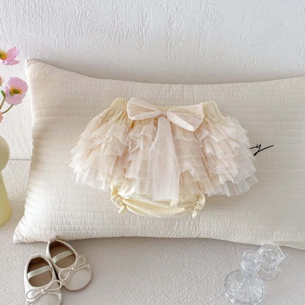 可愛大蝴蝶結網紗包屁褲裙 