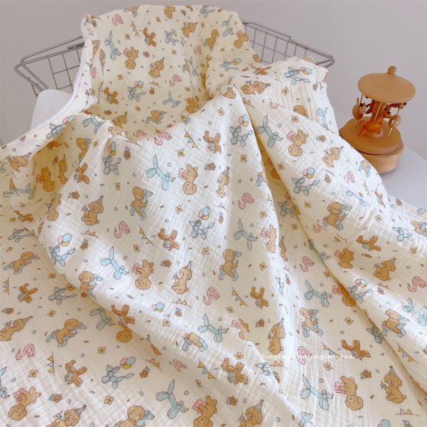 六層紗透氣柔軟純棉浴巾/蓋毯/被被 