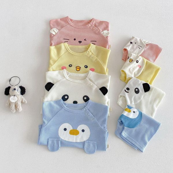華夫格可愛動物兩件式套裝 