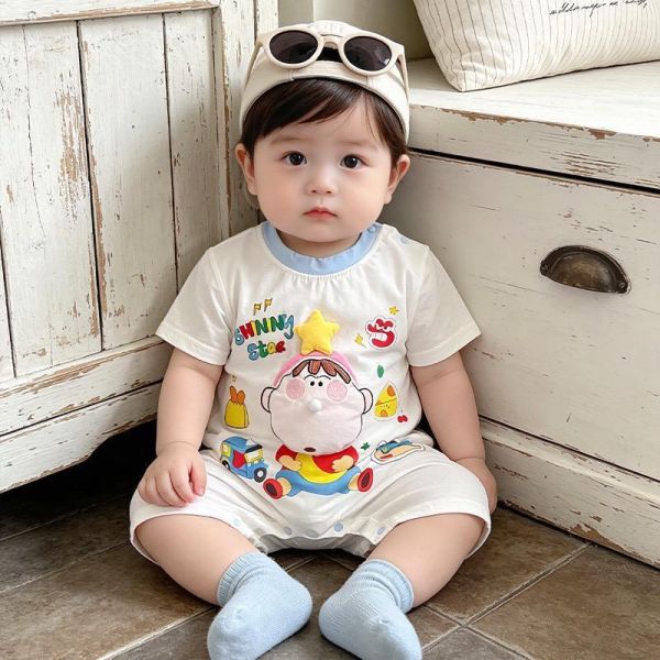 可捏泡泡/響紙卡通連身裝 