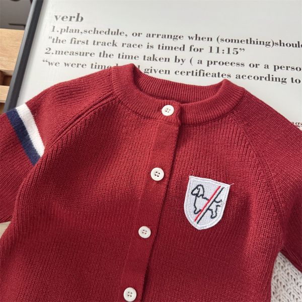 『現貨80cm』狗狗布標開釦連身裝+帽 