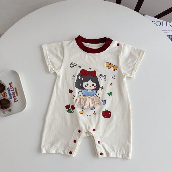 可愛白雪公主印花連身裝 