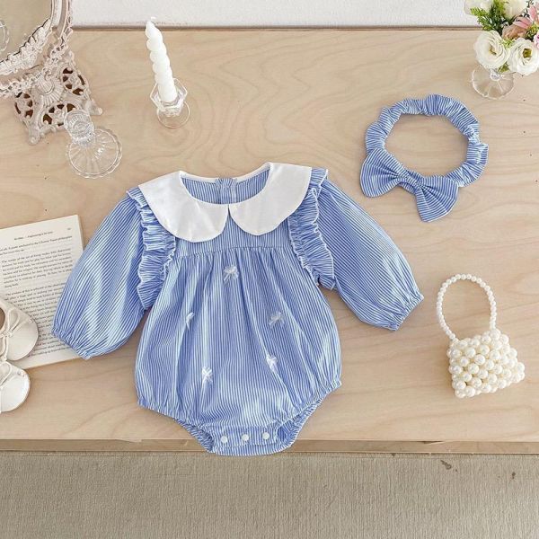 姐妹款-甜美娃娃領包屁衣/洋裝(含頭飾) 